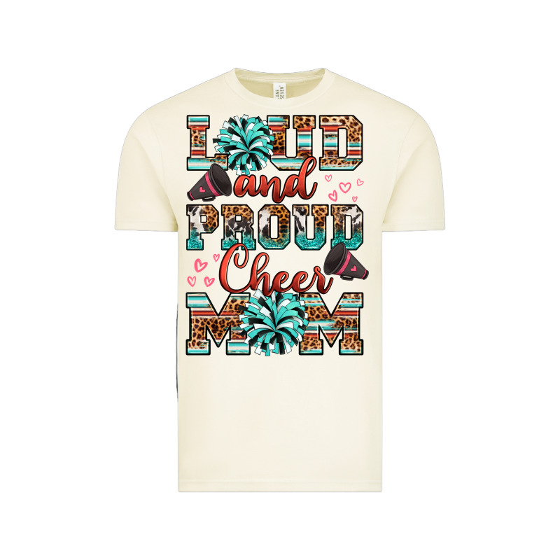 Loud And Proud Cheer Mom Vintage Tee by RanaPortraitStore | Teevron