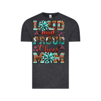Vintage Black loud and proud cheer mom Vintage Tee - RanaPortraitStore