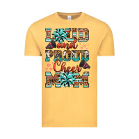 Vintage Mustard loud and proud cheer mom Vintage Tee - RanaPortraitStore
