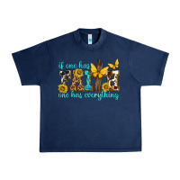 Navy if one has faith one has everything Urban Heavy Tee - texasbilliewilder