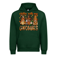 Forest Green chilling with my gnomies bbs Urban Hoodie - BundleAndBundleShop