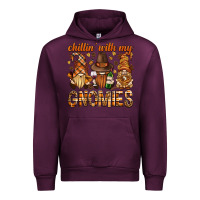 Mauve Wine chilling with my gnomies bbs Urban Hoodie - BundleAndBundleShop