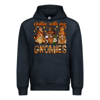 Navy chilling with my gnomies bbs Urban Hoodie - BundleAndBundleShop