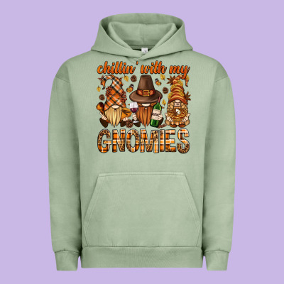 Chilling With My Gnomies Bbs Urban Hoodie Designed By Bundleandbundleshop