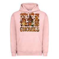 Pigment Salmon chilling with my gnomies bbs Urban Hoodie - BundleAndBundleShop