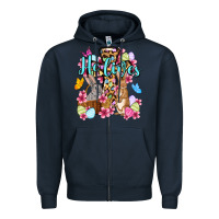 Navy Easter Day He lives Zipper Hoodie - OliviaCreatesArt