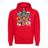 Red Easter Day He lives Zipper Hoodie - OliviaCreatesArt