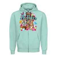 Seafoam Easter Day He lives Zipper Hoodie - OliviaCreatesArt