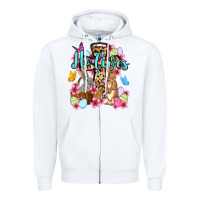 White Easter Day He lives Zipper Hoodie - OliviaCreatesArt