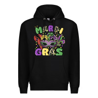 Black mardi gras Premium Hoodie - MaliasSmallBusiness