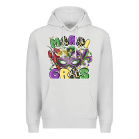 Dove Grey mardi gras Premium Hoodie - MaliasSmallBusiness