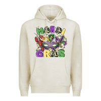 Oatmeal Heather mardi gras Premium Hoodie - MaliasSmallBusiness
