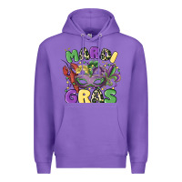 Purple mardi gras Premium Hoodie - MaliasSmallBusiness