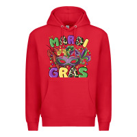 Red mardi gras Premium Hoodie - MaliasSmallBusiness