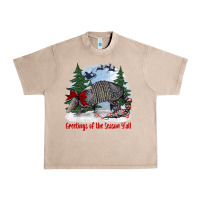 French Oak greetings of the season y'all with armadillo Urban Heavy Tee - BarkalooDesign