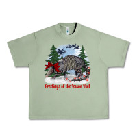Oil Green greetings of the season y'all with armadillo Urban Heavy Tee - BarkalooDesign