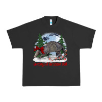 Pigment Black greetings of the season y'all with armadillo Urban Heavy Tee - BarkalooDesign