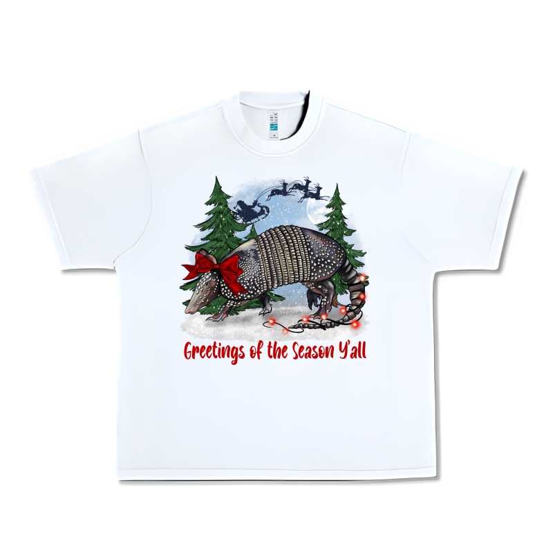 Greetings Of The Season Y'all With Armadillo Urban Heavy Tee by BarkalooDesign | Teevron
