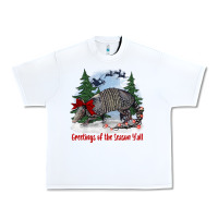 White greetings of the season y'all with armadillo Urban Heavy Tee - BarkalooDesign