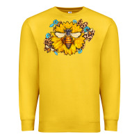 Lemon bee sunflower leopard Premium Sweatshirt - AdoDesignShop