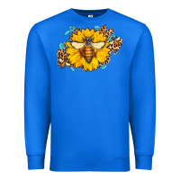 True Royal bee sunflower leopard Premium Sweatshirt - AdoDesignShop