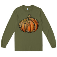 Army Green leopard pumpkin Long Sleeve Tee - RanaPortraitStore
