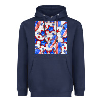 Navy 4th of july flip flops seamless pattern Heavyweight Hoodie - BundleAndBundleShop