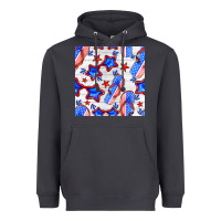 Smoke 4th of july flip flops seamless pattern Heavyweight Hoodie - BundleAndBundleShop