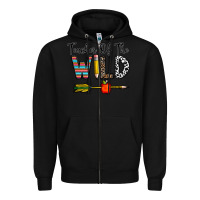 Black teacher of the wild Zipper Hoodie - CowhideDigitalArt
