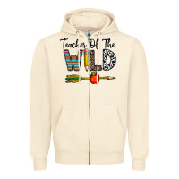 Sandshell teacher of the wild Zipper Hoodie - CowhideDigitalArt