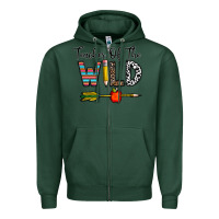 Sports Green teacher of the wild Zipper Hoodie - CowhideDigitalArt