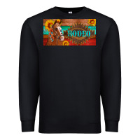 Black aztec horse cactus and sunflowers license plate template Premium Sweatshirt - Artiststas