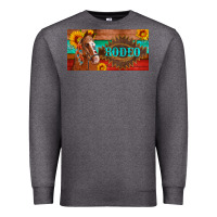 Charcoal Heather aztec horse cactus and sunflowers license plate template Premium Sweatshirt - Artiststas