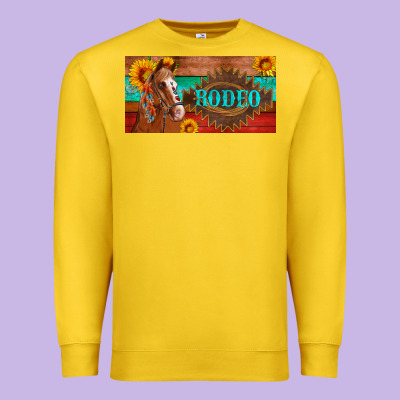 Aztec Horse Cactus And Sunflowers License Plate Template Premium Sweatshirt Designed By Artiststas