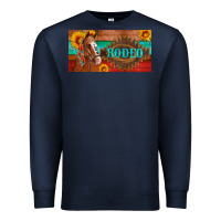 Navy aztec horse cactus and sunflowers license plate template Premium Sweatshirt - Artiststas
