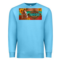 Ocean Blue aztec horse cactus and sunflowers license plate template Premium Sweatshirt - Artiststas