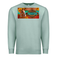 Seafoam aztec horse cactus and sunflowers license plate template Premium Sweatshirt - Artiststas