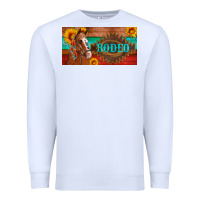 White aztec horse cactus and sunflowers license plate template Premium Sweatshirt - Artiststas