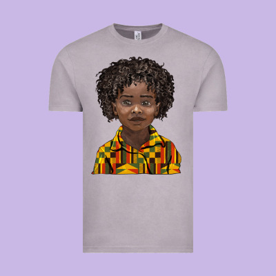 Black Boy Vintage Tee Designed By Barkaloodesign