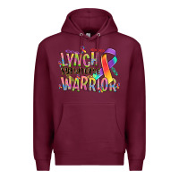 Burgundy lynch syndrome warrior Premium Hoodie - NancyCooperArtShop