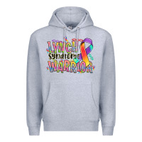 Heather Grey lynch syndrome warrior Premium Hoodie - NancyCooperArtShop