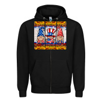 Black usa gnome Zipper Hoodie - HRA Design Shop