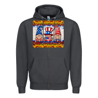 Smoke usa gnome Zipper Hoodie - HRA Design Shop