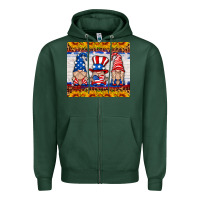 Sports Green usa gnome Zipper Hoodie - HRA Design Shop