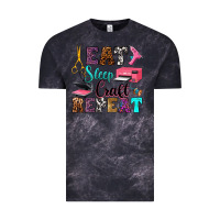 Cloud Black eat sleep craft repeat Vintage Tee - RanaPortraitStore