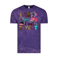 Cloud Purple eat sleep craft repeat Vintage Tee - RanaPortraitStore