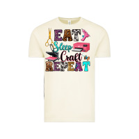Eat Sleep Craft Repeat Vintage Tee | Teevron