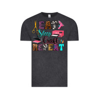 Vintage Black eat sleep craft repeat Vintage Tee - RanaPortraitStore