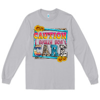 Moon Dust caution i really don't care Long Sleeve Tee - Zillion Design Studio