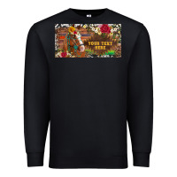 Black (preview)western turquoise gemstone horse cowhide leopard floral backg Premium Sweatshirt - Artiststas